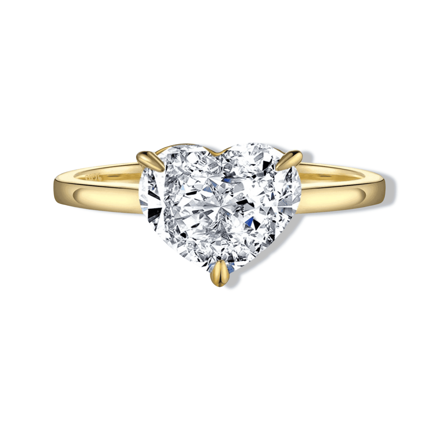 2.5 Carat, Heart Shape, Promise Ring - MargalitRings