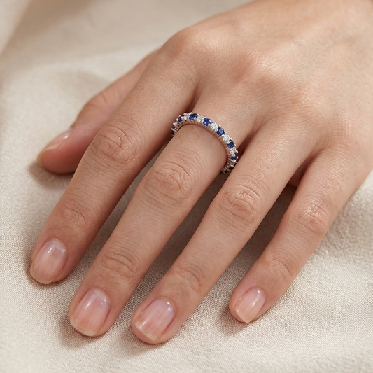 Carolyn Bessette Kennedy Sapphire Eternity Ring