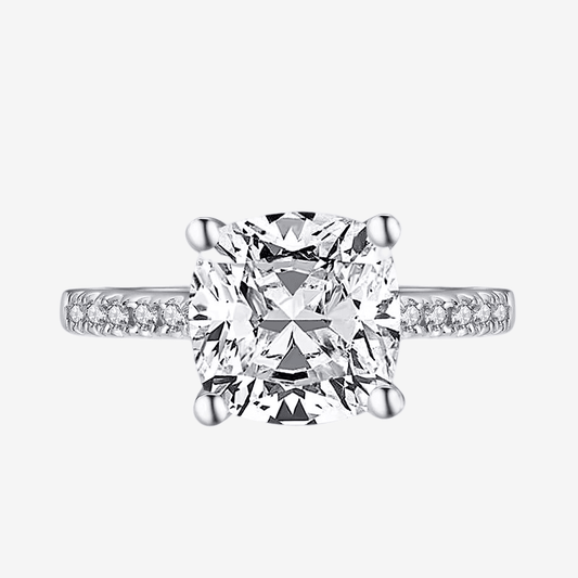 Cushion Cut Engagement Ring, 3.25 Carats - MargalitRings