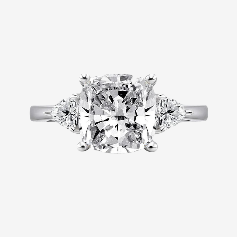 Cushion Cut Engagement Ring, 5 Carats