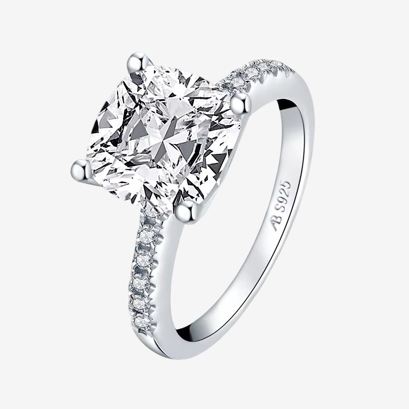 Cushion Cut Engagement Ring, 3.25 Carats