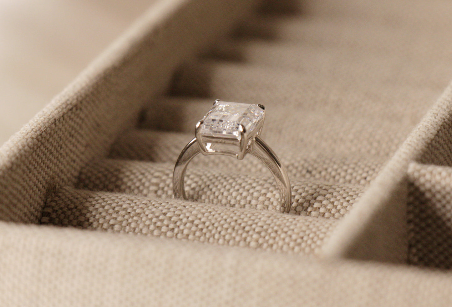 Amal Clooney, Emerald Cut Engagement Ring