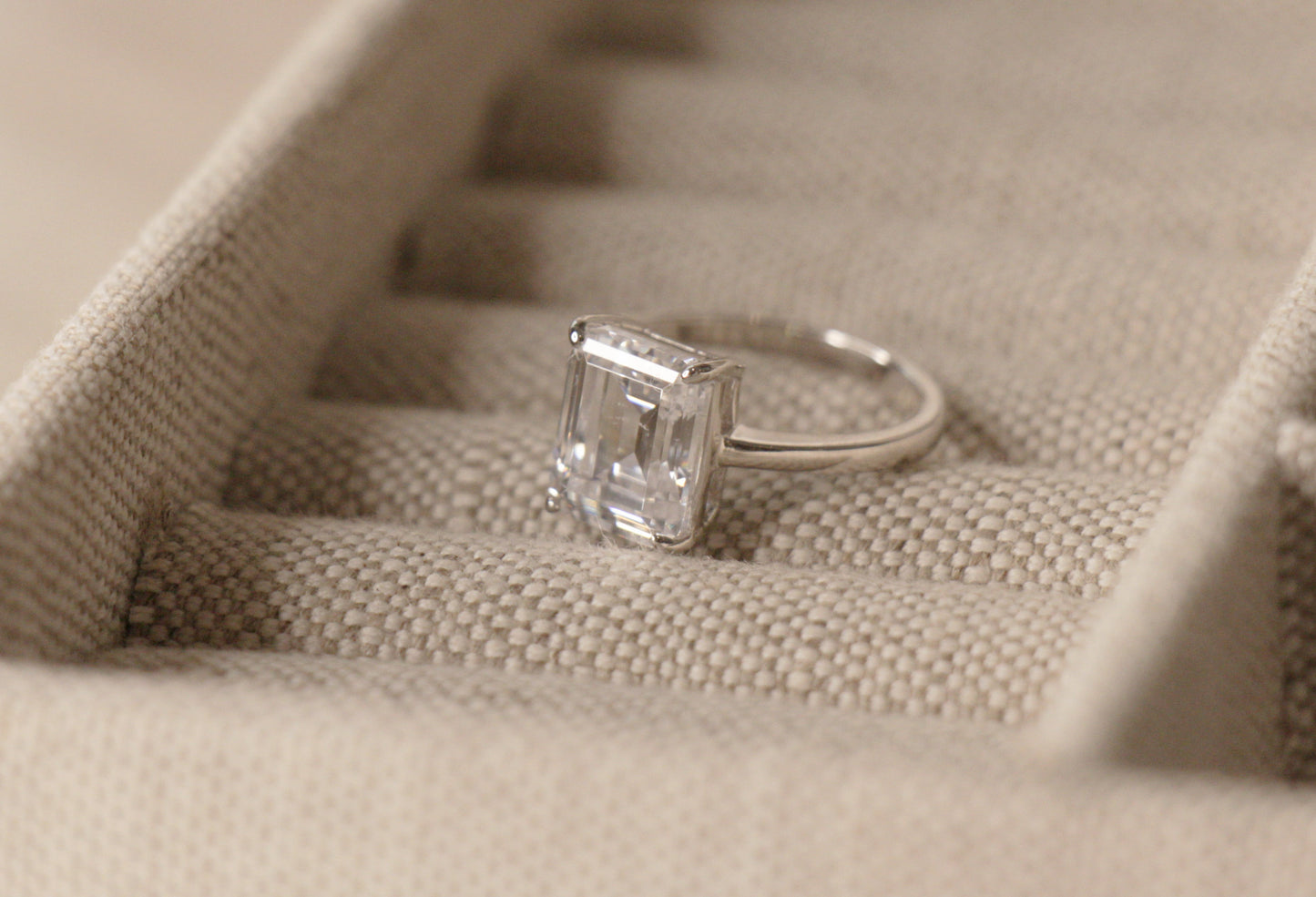 Amal Clooney, Emerald Cut Engagement Ring