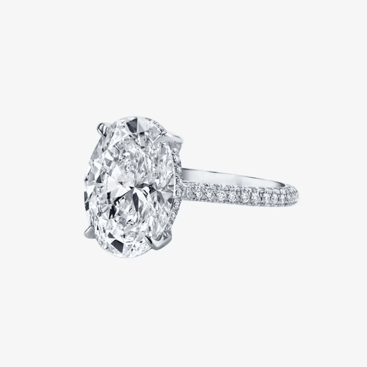 Lady Gaga, Oval Shape Engagement Ring, 5 Carats - MargalitRings
