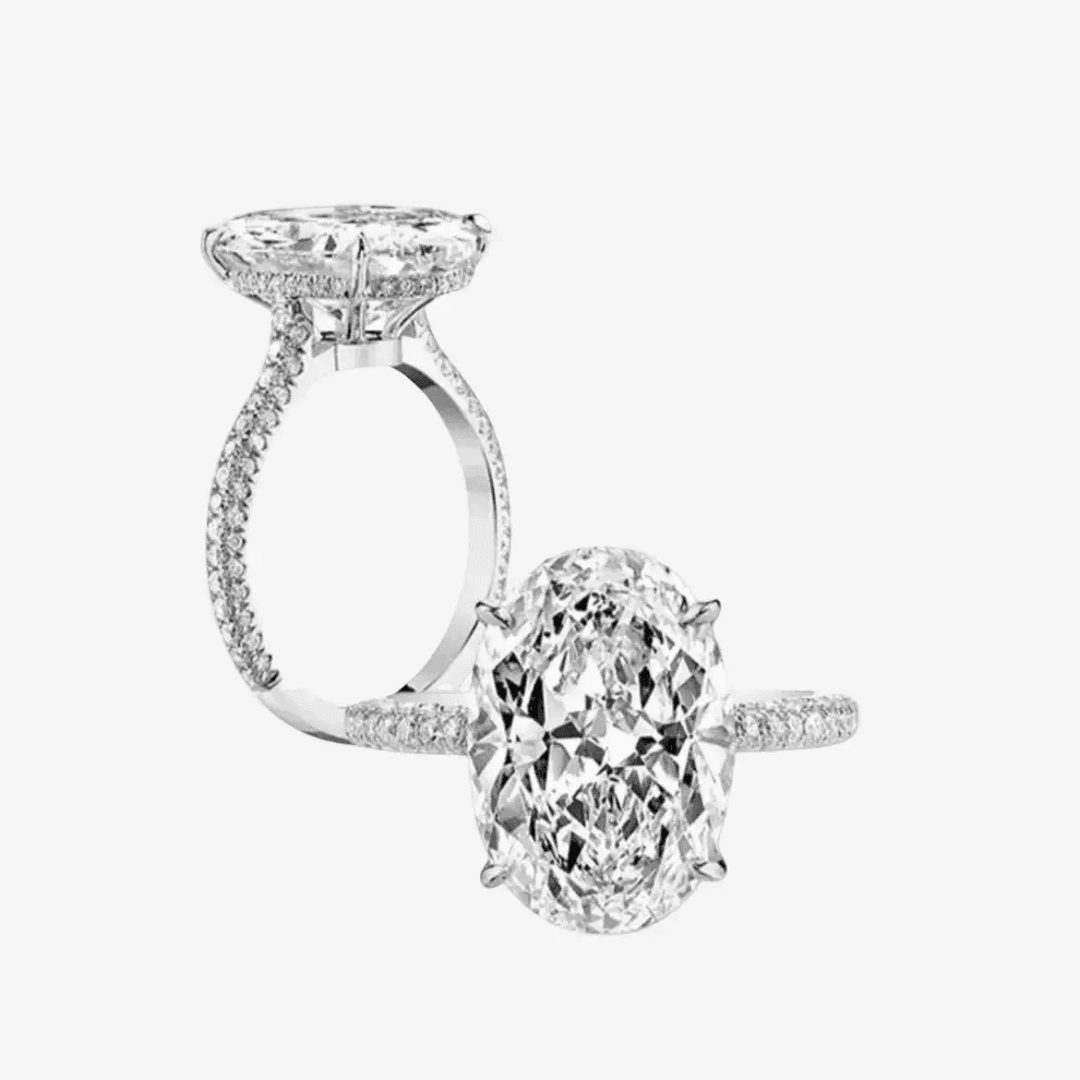Lady Gaga, Oval Shape Engagement Ring, 5 Carats - MargalitRings