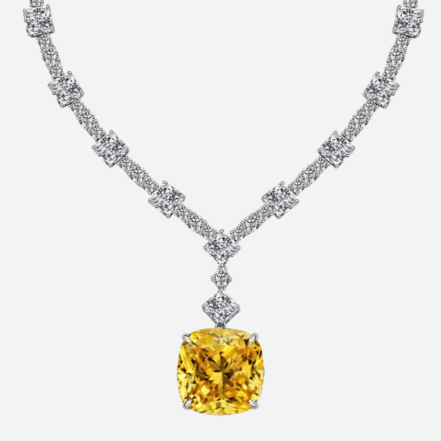 Red Carpet, Lady Gaga Yellow Diamond Necklace - MargalitRings