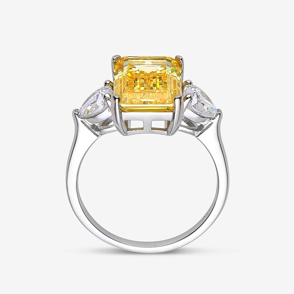 Pink Emerald Cut, 3 Carat Engagement Ring