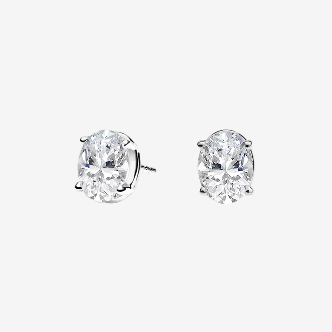 oval cut 2.5 carat bridal wedding day earrings for brides by margalit rings