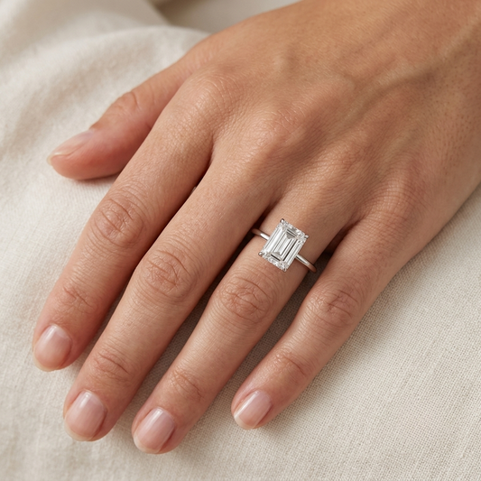 Sofia Richie Engagement Ring, Emerald Cut