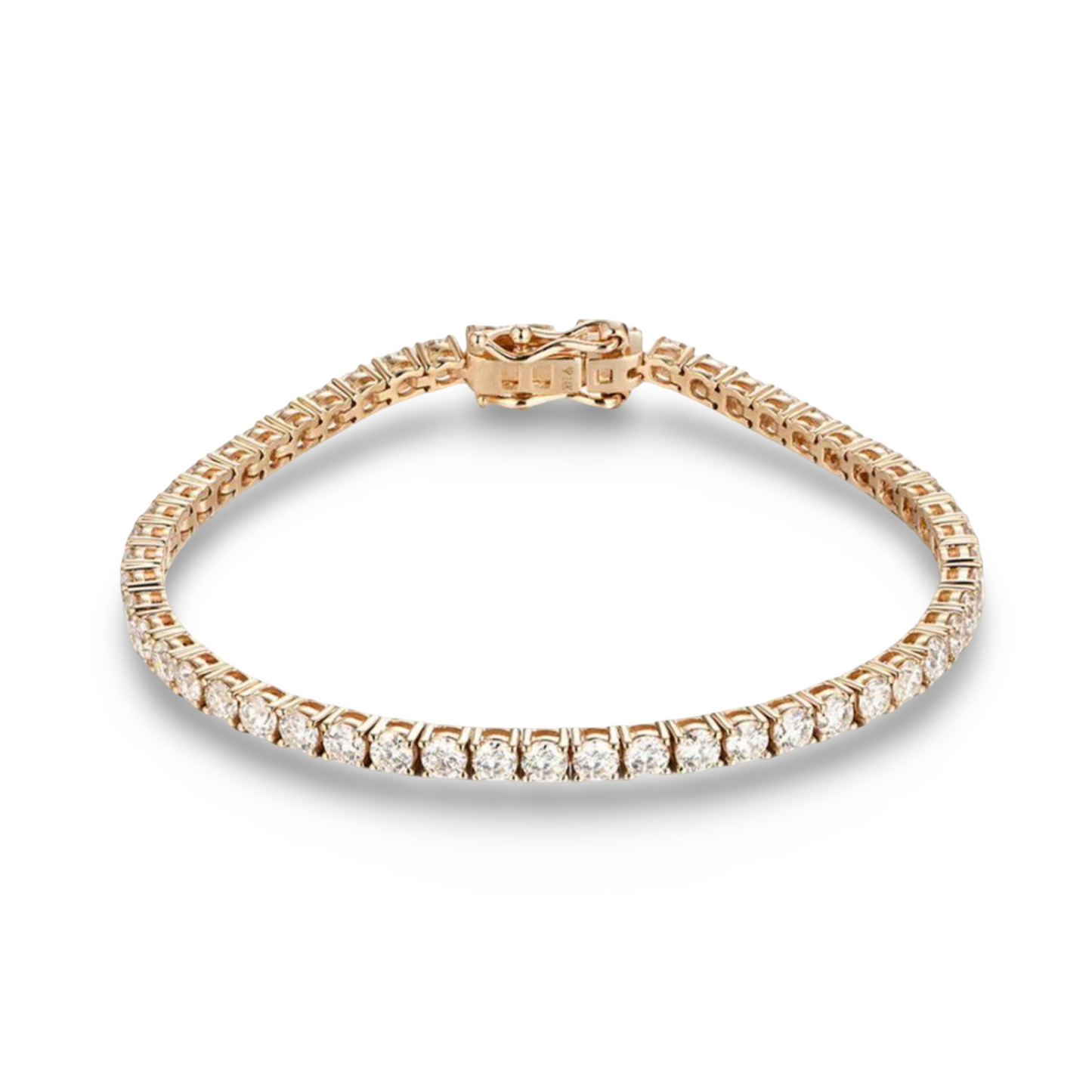 Yellow Gold Diamond Tennis Bracelet