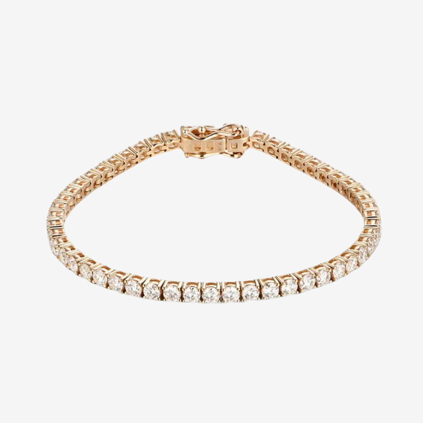 Yellow Gold Diamond Tennis Bracelet