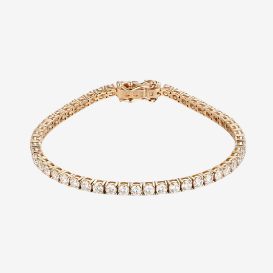 Yellow Gold Diamond Tennis Bracelet