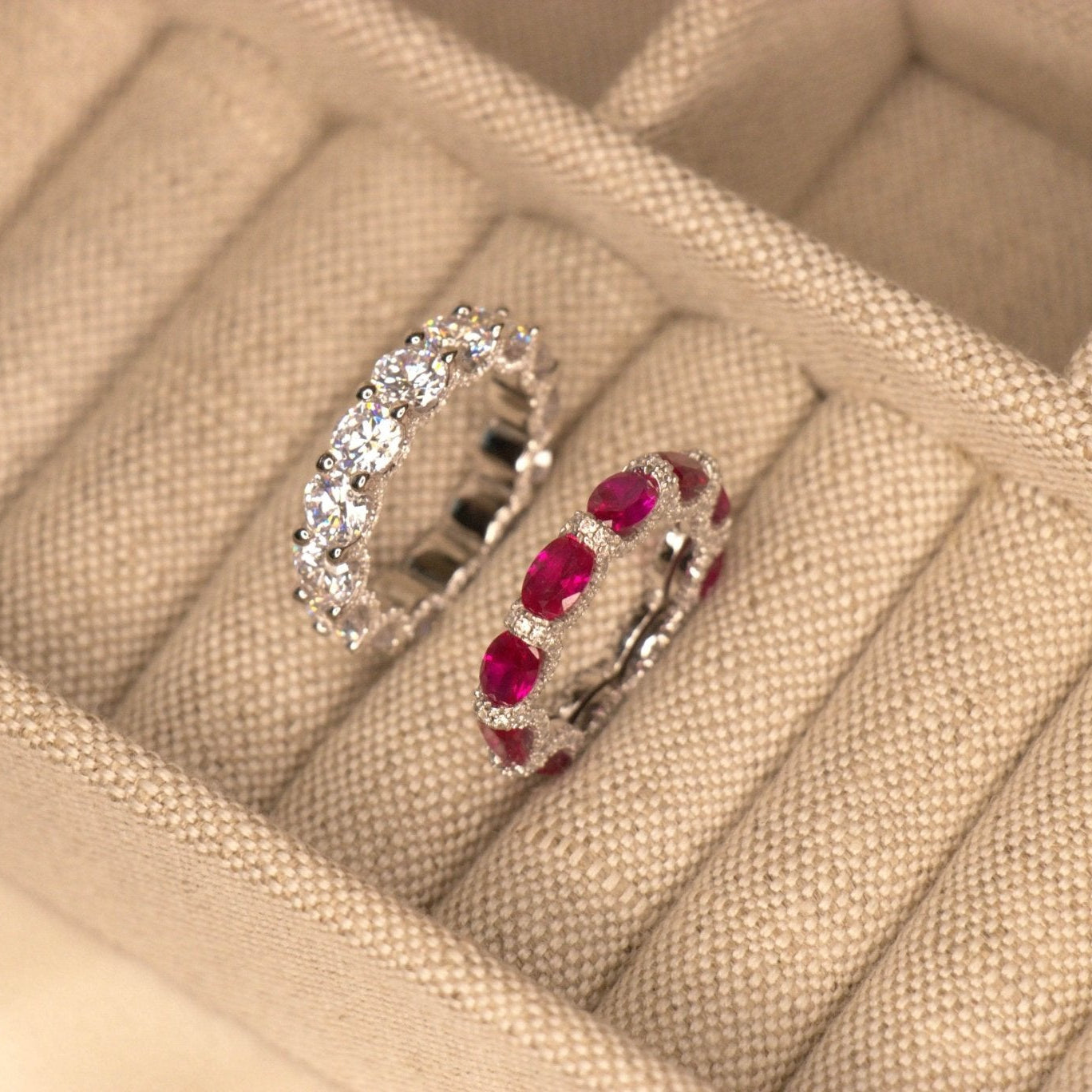 Classic Full Stack Eternity Ring - MargalitRings