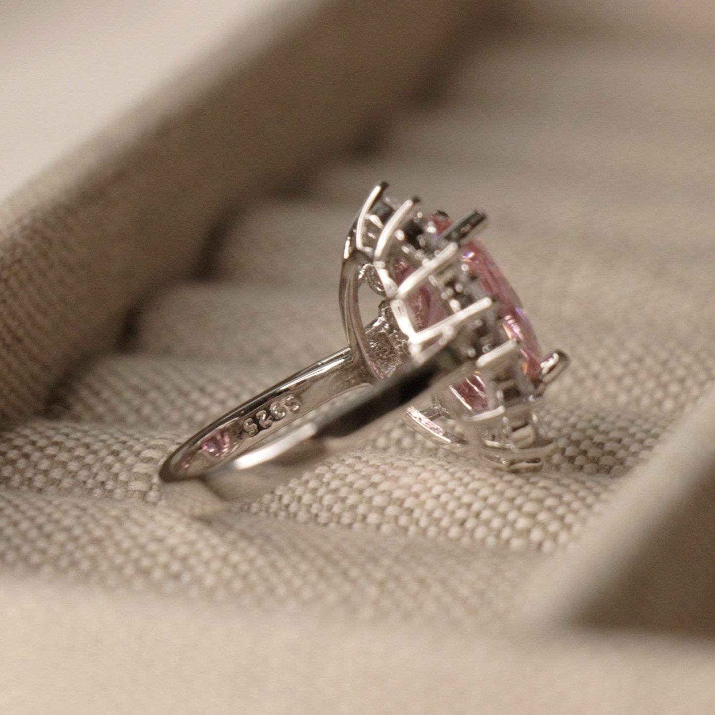 Lady Gaga's Engagement Ring, Pink Oval Sapphire, 6 Carats - MargalitRings