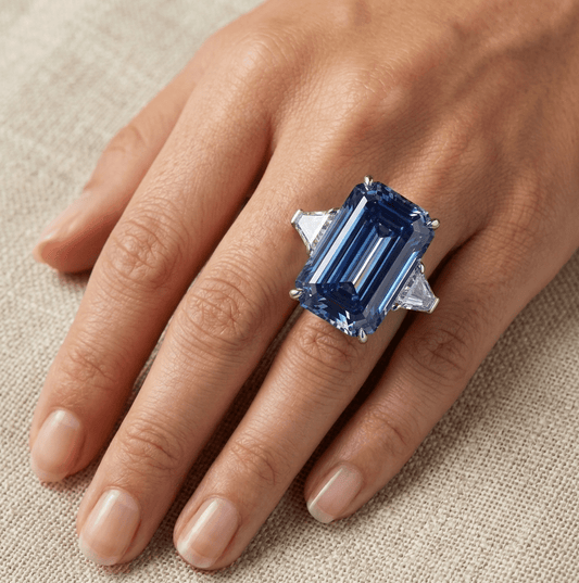 Oppenheimer Blue Diamond Ring, 30 Carats - MargalitRings