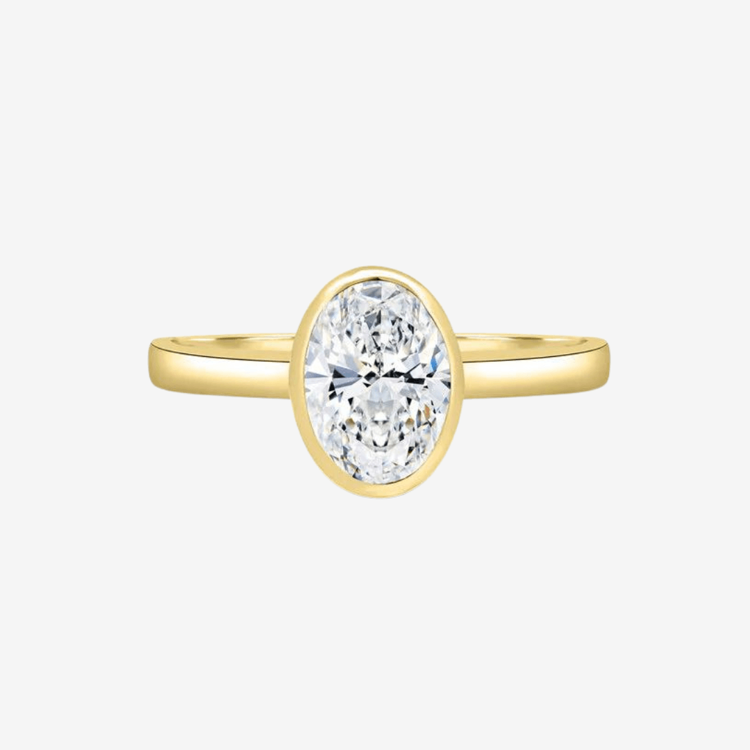 Bezel Engagement Rings - MargalitRings