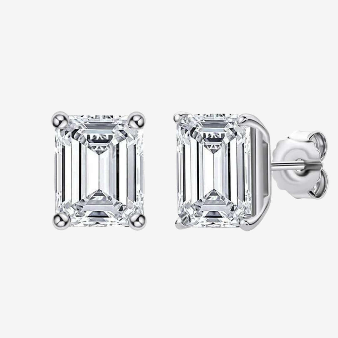 lab made diamond stud earrings
