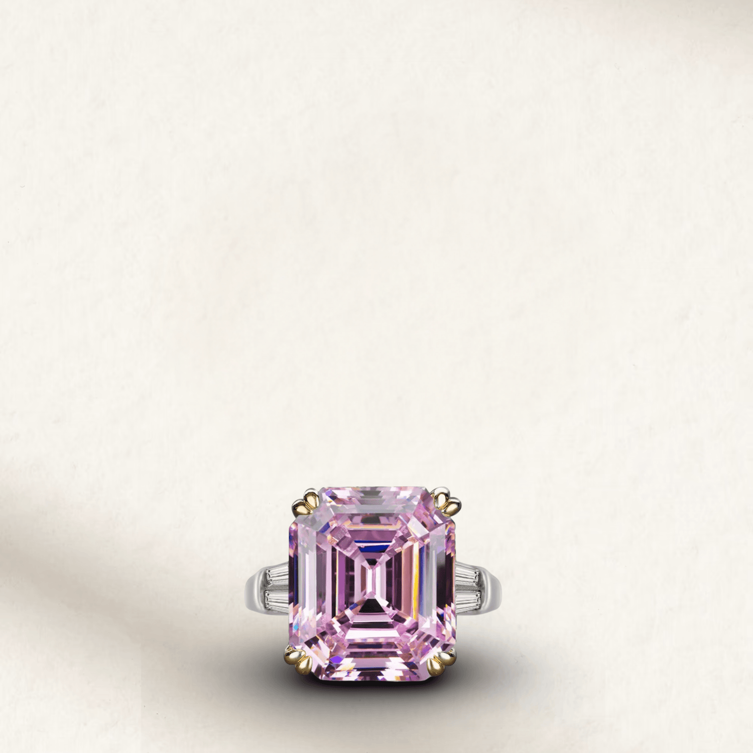 Asscher Cut Cocktail Rings - MargalitRings