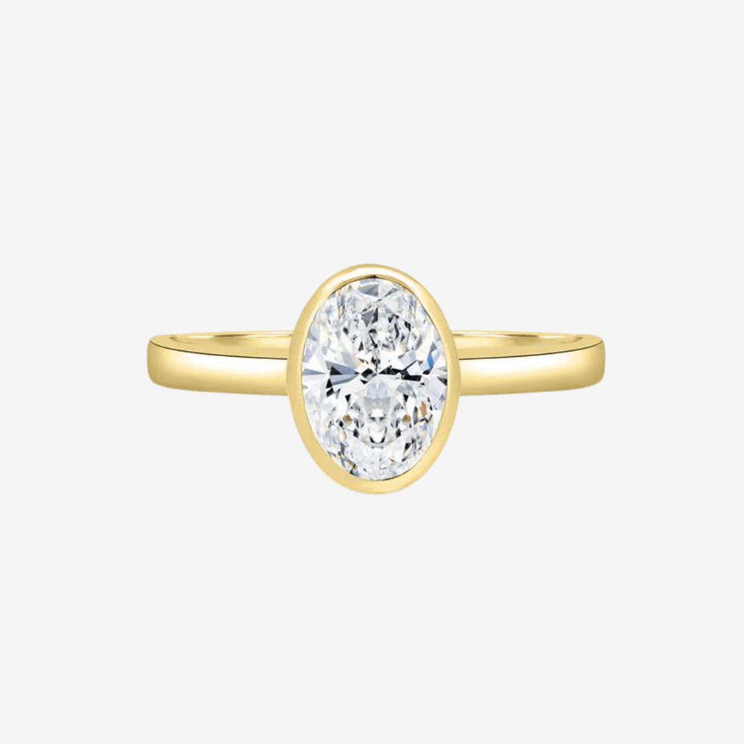 Bezel Engagement Rings - MargalitRings