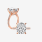 Cushion Cut Engagement Ring, 6 Carats, Rose Gold