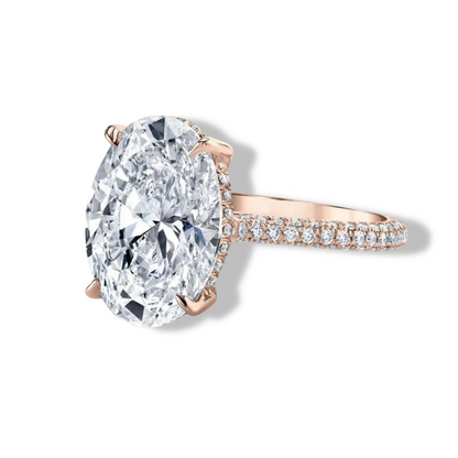 Blake Lively, 5 Carats Oval Shape, Rose Gold, Engagement Ring
