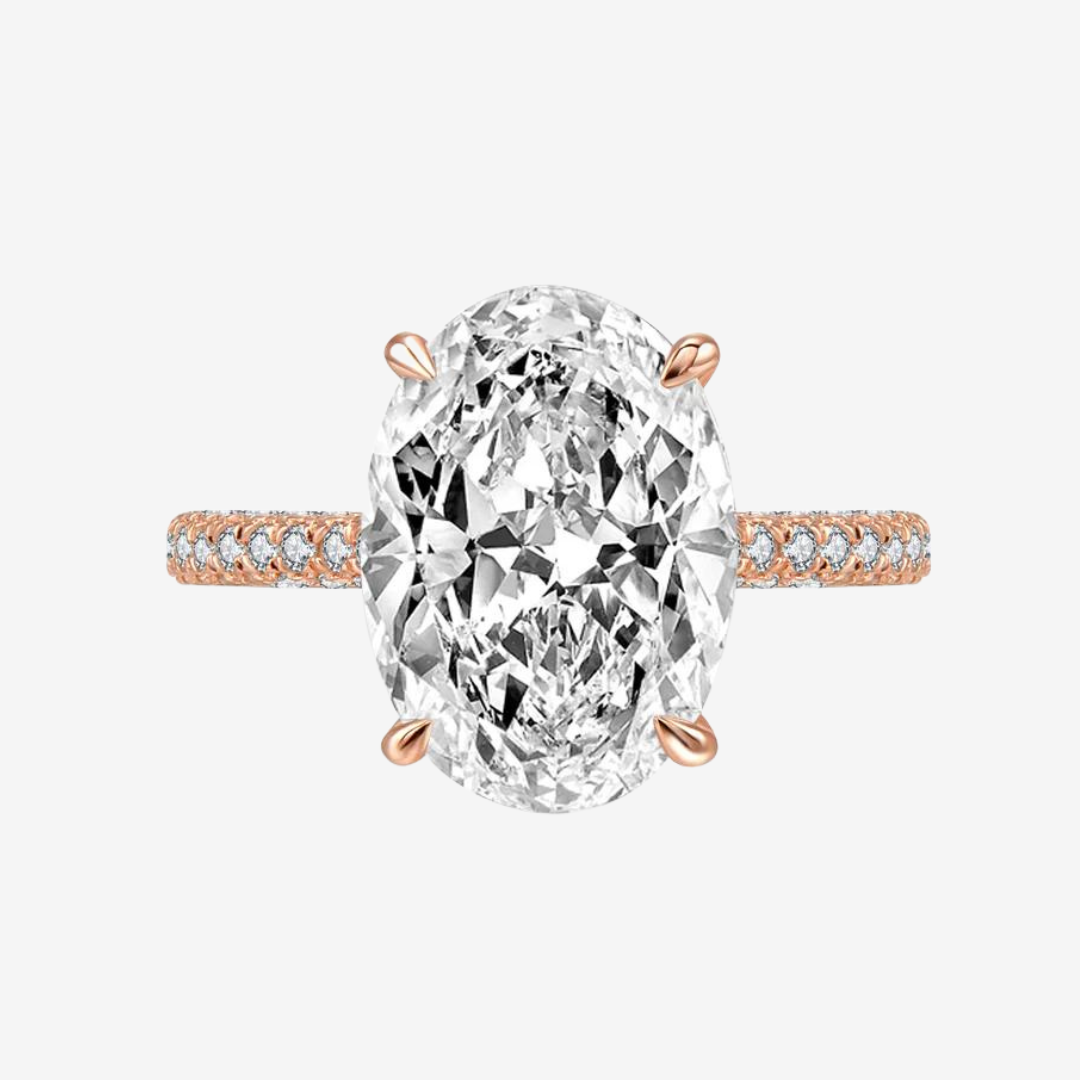 Blake Lively, 5 Carats Oval Shape, Rose Gold, Engagement Ring