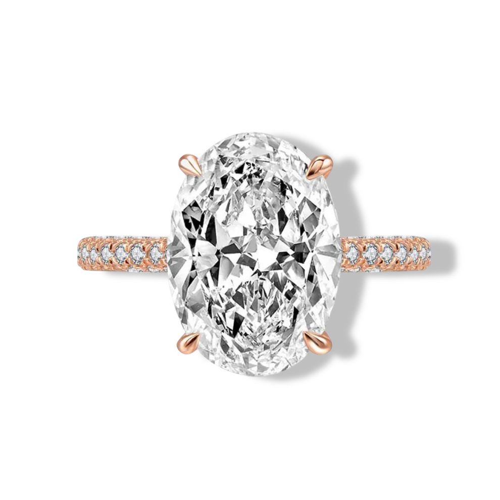 Blake Lively, 5 Carats Oval Shape, Rose Gold, Engagement Ring