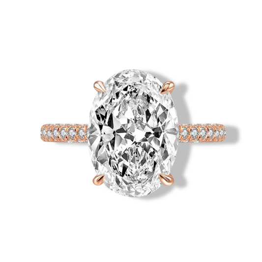 Blake Lively, 5 Carats Oval Shape, Rose Gold, Engagement Ring