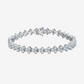 Chevron Sterling Silver Tennis Bracelet, Sterling Silver