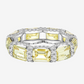 Fancy Yellow, Emerald Cut, Eternity band