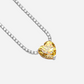 Fancy Yellow, Heart Shape, Pendant Necklace, 2 Carats