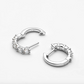 1 Carat, Bridal, Wedding Day Hoops, Sterling Silver diamond hoops