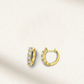 1 Carat, Bridal, Wedding Day Hoops, Yellow Gold 