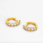 1 Carat, Bridal, Wedding Day Hoops, gold diamond hoops