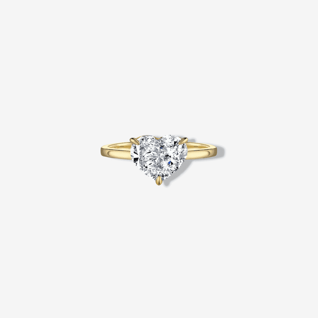 2.5 Carat, Heart Shape, Promise Ring - MargalitRings