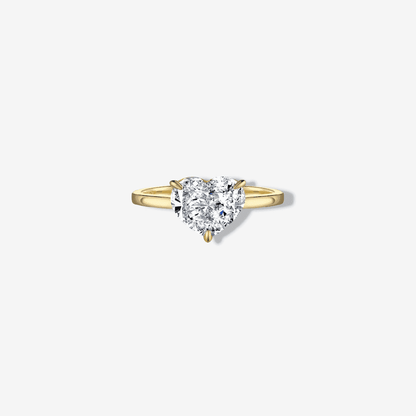 2.5 Carat, Heart Shape, Promise Ring - MargalitRings