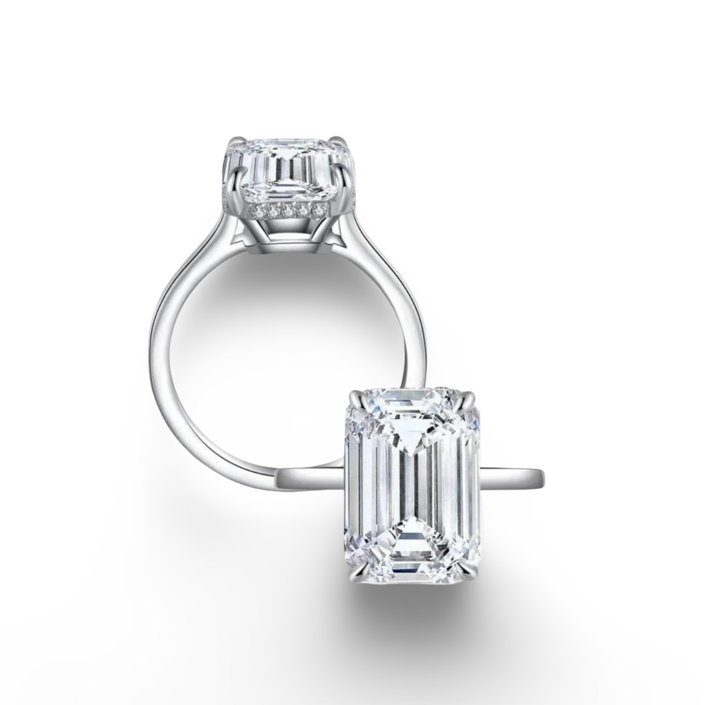 Sofia Richie Engagement Ring, Emerald Cut, 6 Carats