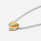 Fancy Yellow, Heart Shape, Pendant Necklace, 2 Carats