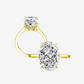 Hailey Bieber, Oval Cut Ring, 6 Carats, Gold