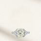 3 Carat, Light Yellow Princess Cut, Cocktail Ring, lab made