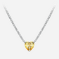 Fancy Yellow, Heart Shape, Pendant Necklace, 2 Carats