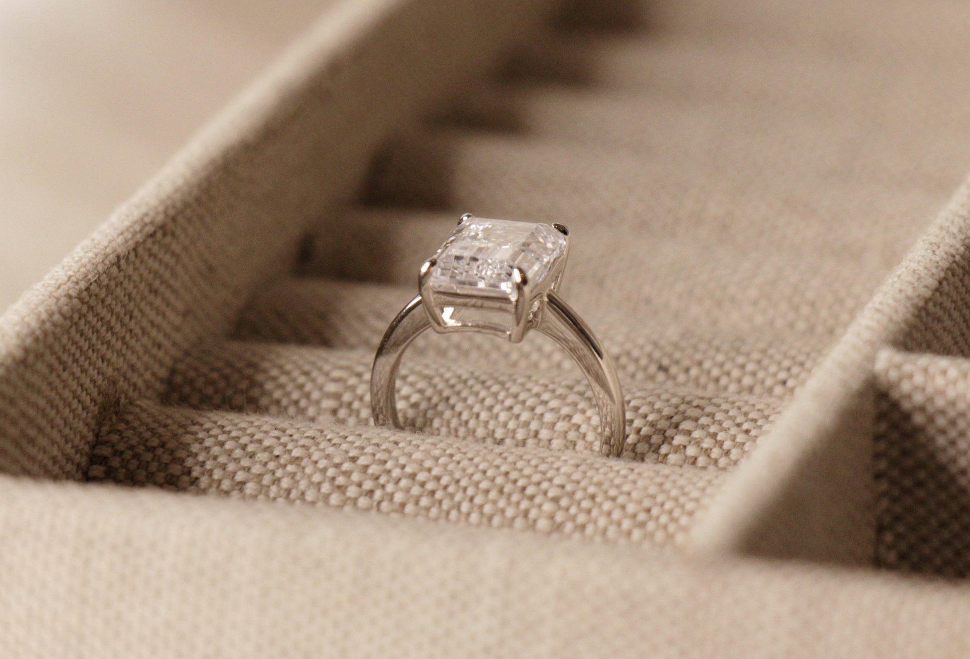 Amal Clooney, Emerald Cut Engagement Ring - MargalitRings