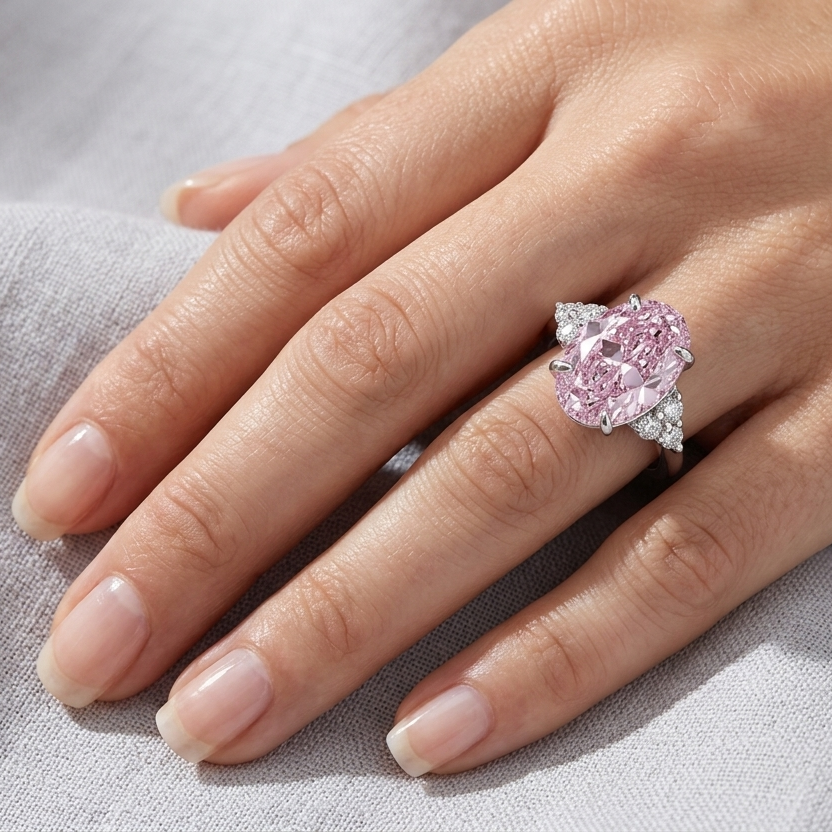 Oval Cut, 4 Carat, Fancy Yellow, Cocktail Ring
