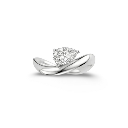 Pear Shape Engagement Ring, 2 Carats