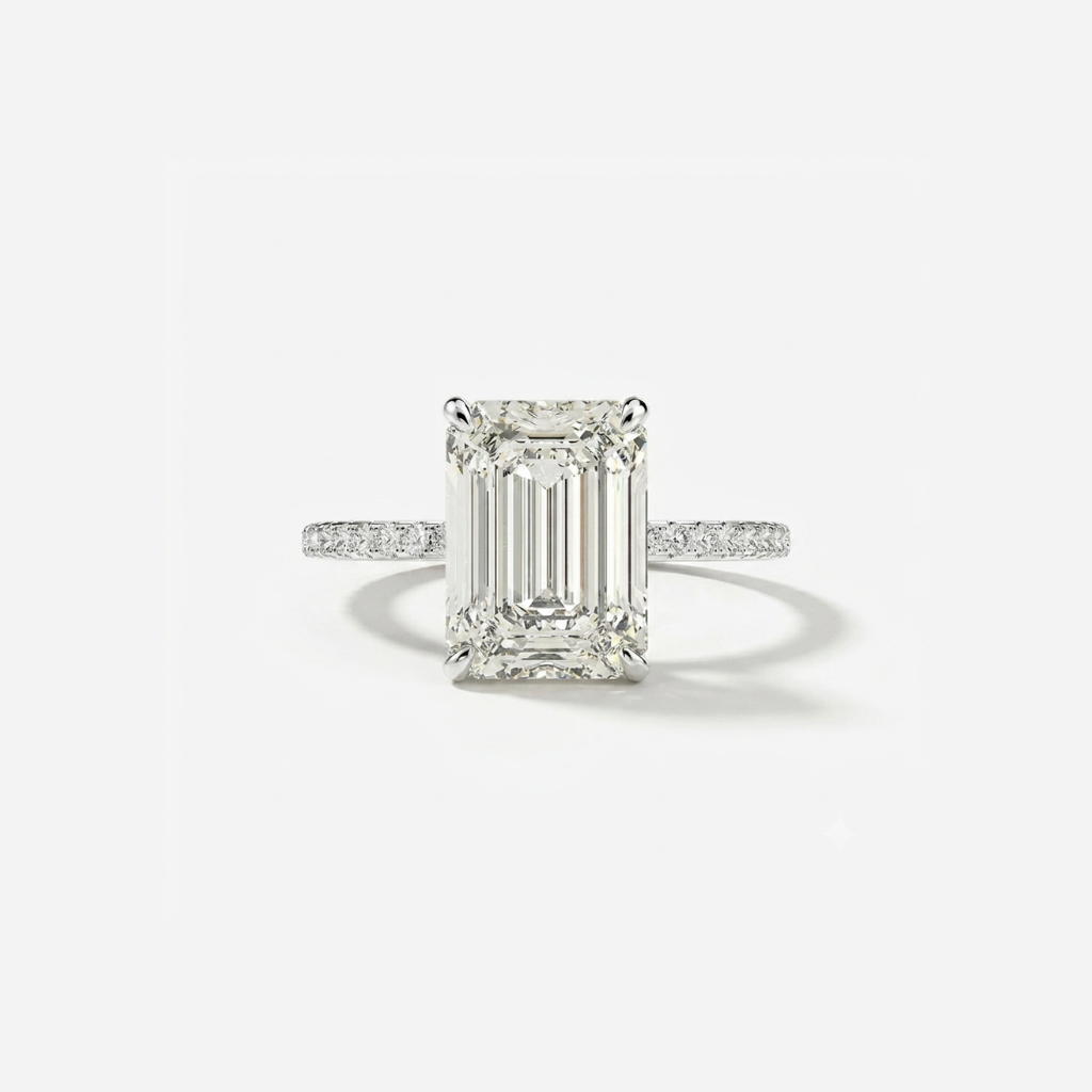 Nicola Peltz Beckham's  Emerald Cut Engagement Ring