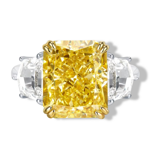 6 Carat, Fancy Yellow, Radiant Cut, Cocktail Ring