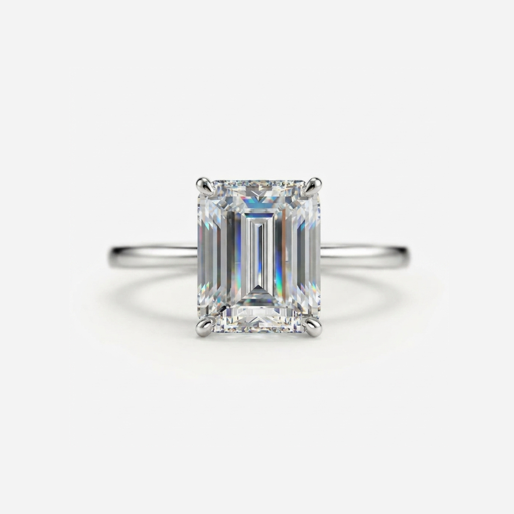 Amal Clooney, Emerald Cut Engagement Ring