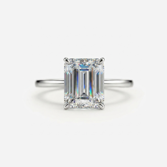 Amal Clooney, Emerald Cut Engagement Ring
