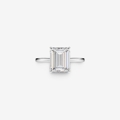Amal Clooney, Emerald Cut Engagement Ring - MargalitRings