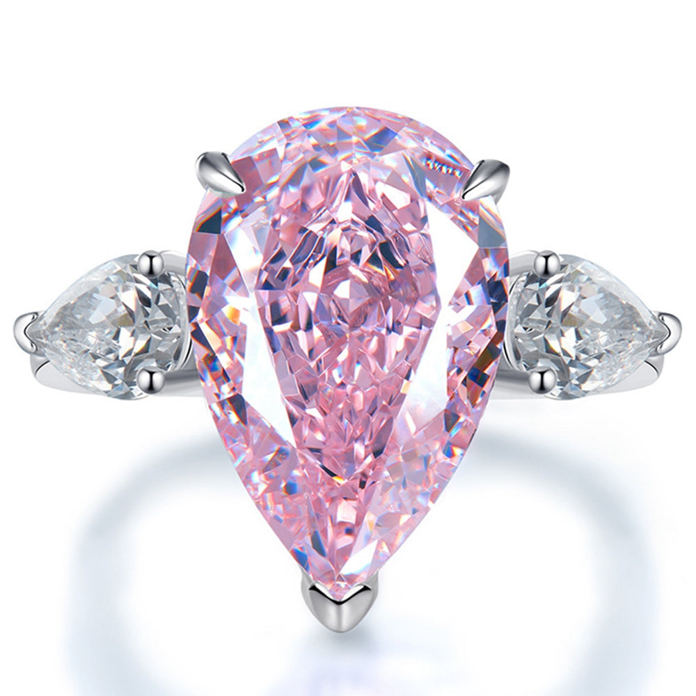 8 Carat, Anna Kournikova Engagement Ring from Enrique Inglesias  Fancy Pink, Pear Shape Cocktail Ring
